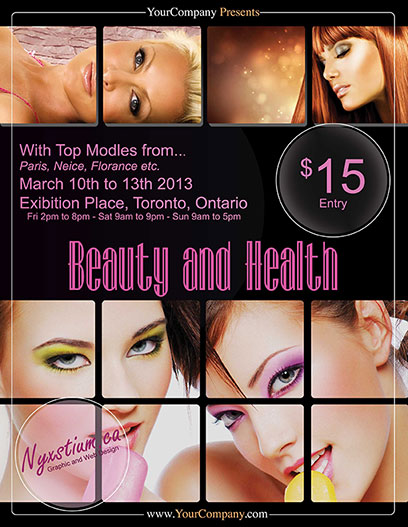 Health and Beauty Poster MockUp