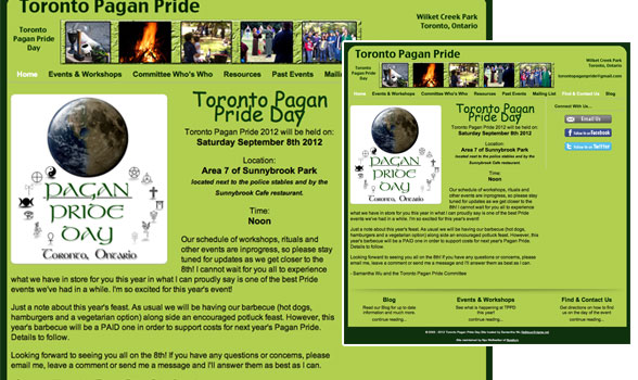 Toronto Pagan Pride Day - Site